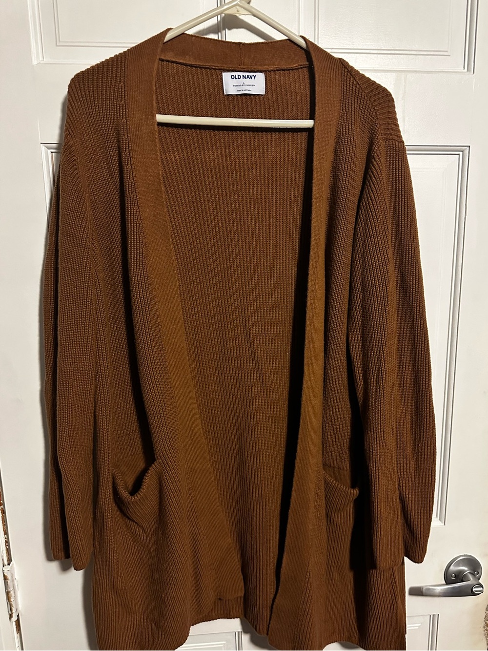 Old Navy Women's Rust Open-Front Cardigan Sweater